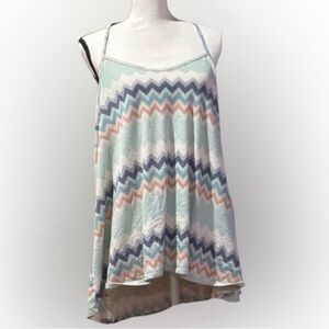 White Birch Multicolor Chevron Camisole